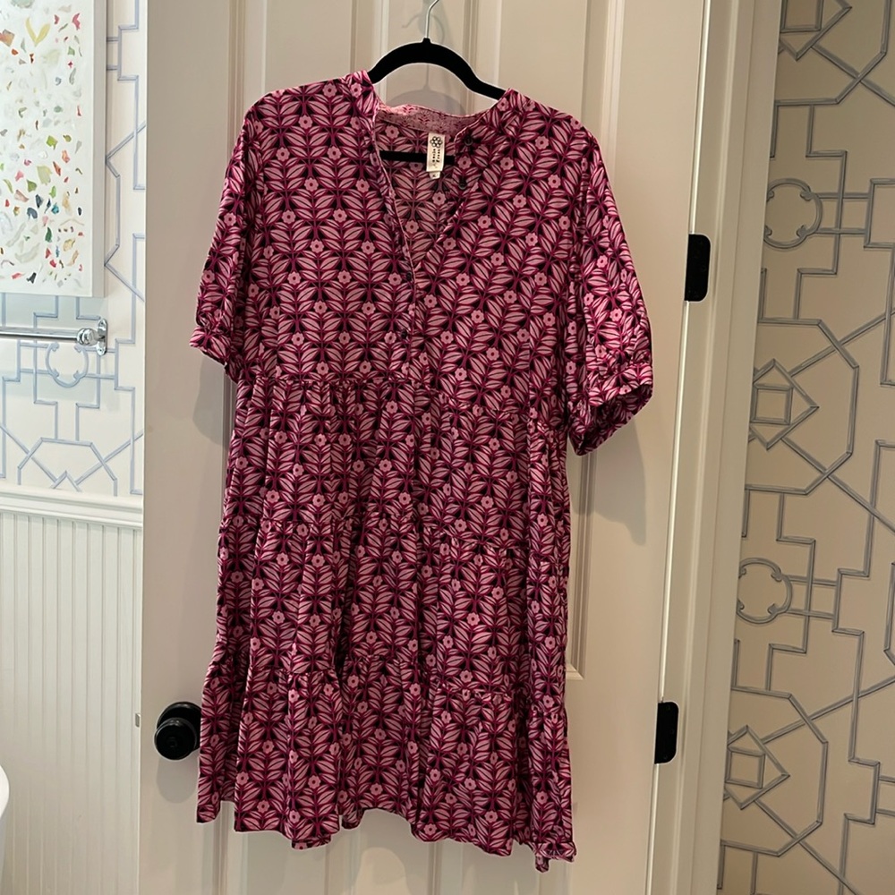 Uncle Frank extra large XL purple floral print dress